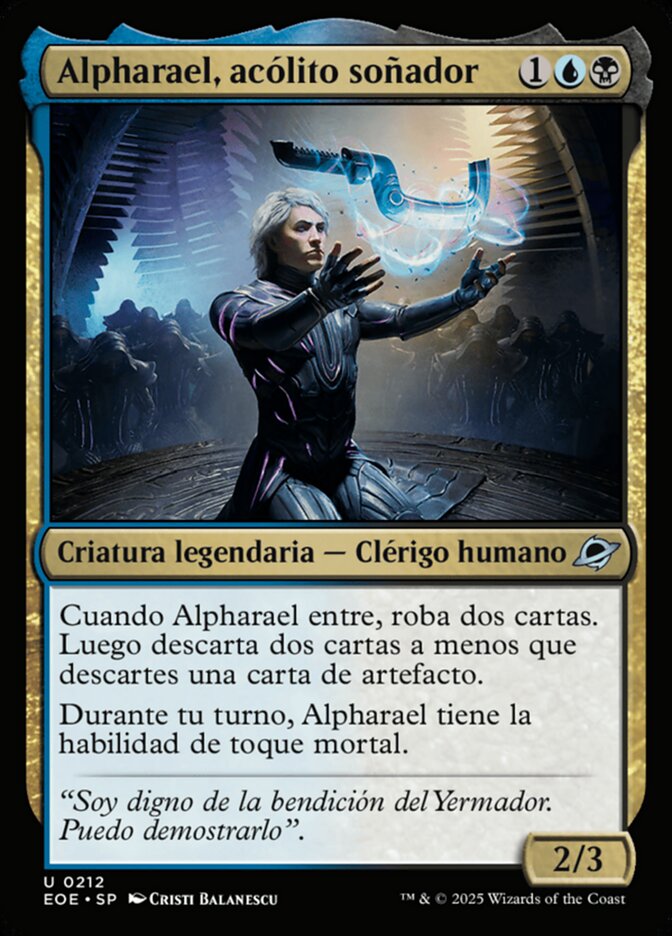 Alpharael, acólito soñador
