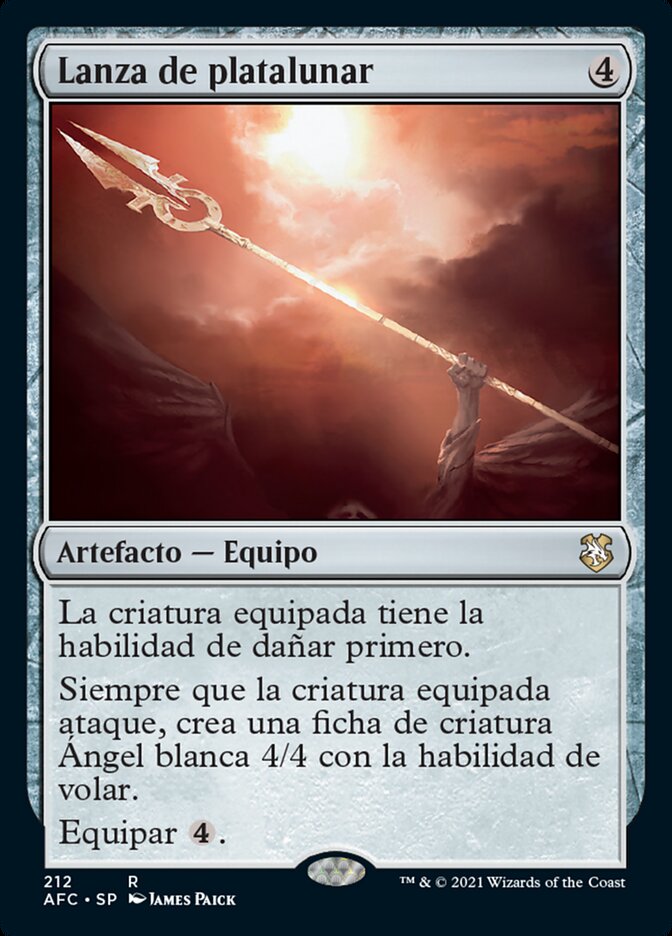 Lanza de platalunar