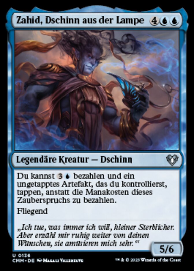 Zahid, Dschinn aus der Lampe