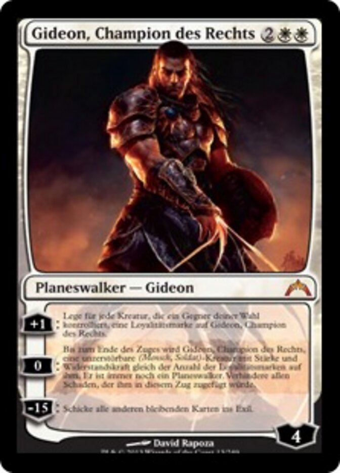 Gideon, Champion des Rechts