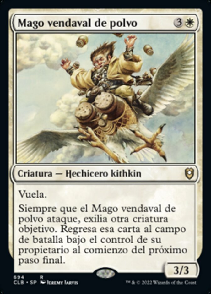 Mago vendaval de polvo