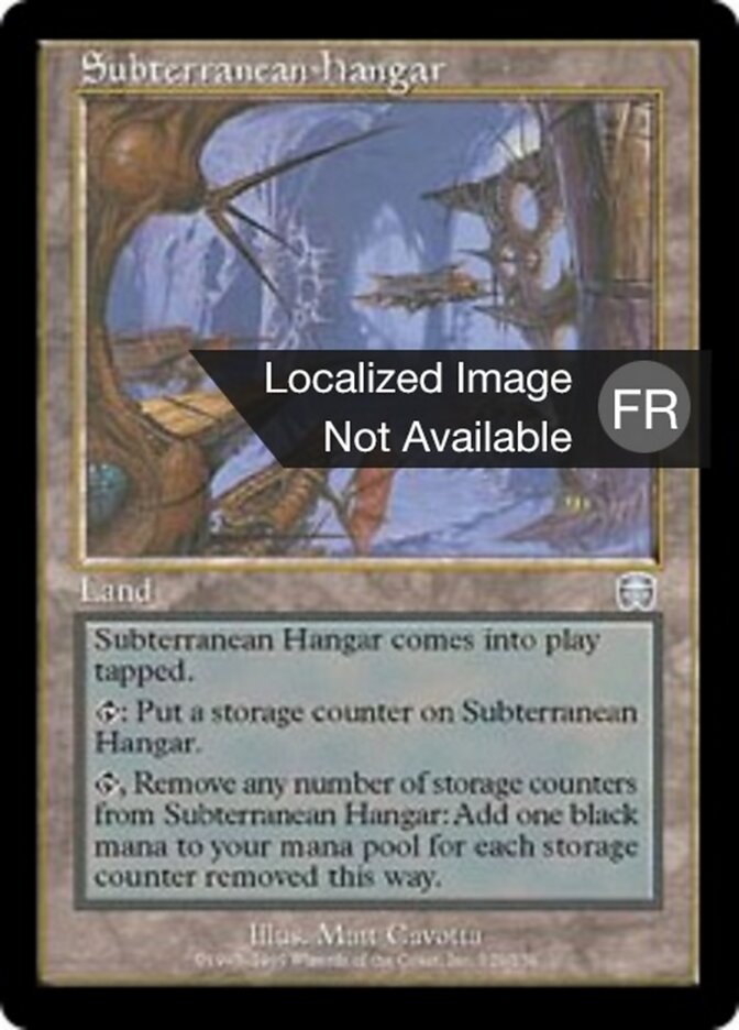 Hangar souterrain