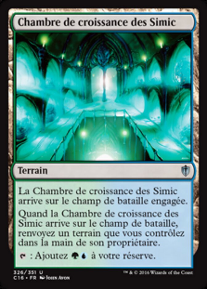 Chambre de croissance des Simic