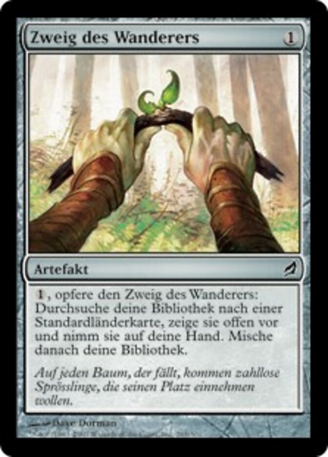 Zweig des Wanderers