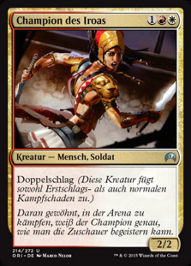 Champion des Iroas