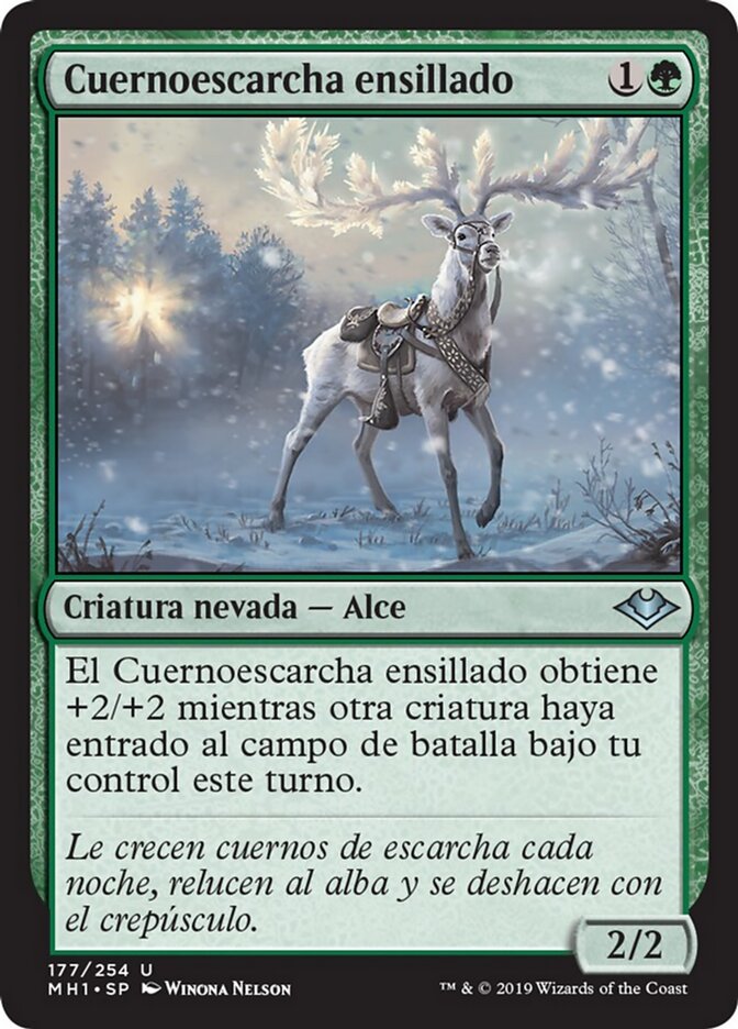 Cuernoescarcha ensillado