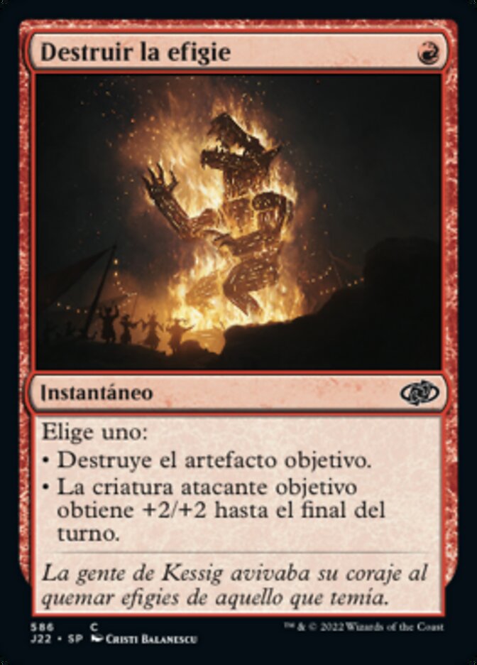 Destruir la efigie