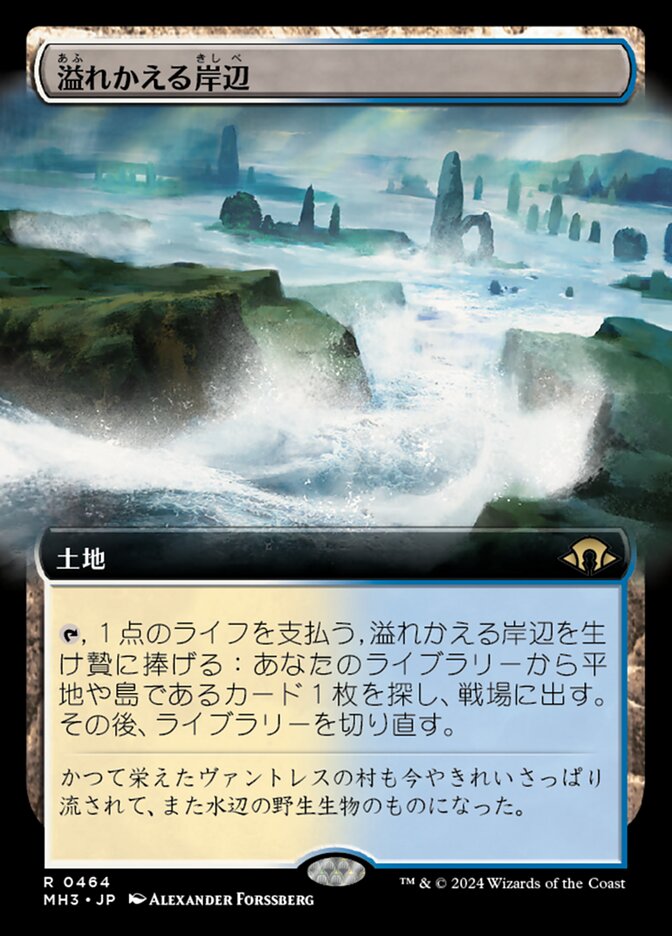 溢れかえる岸辺
