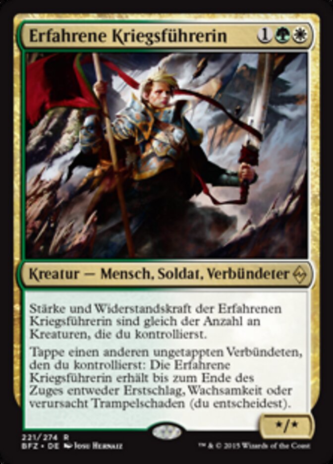 Erfahrene Kriegsführerin