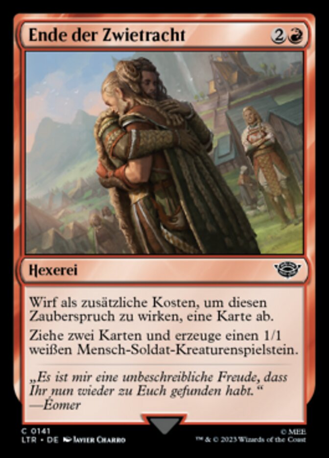 Ende der Zwietracht