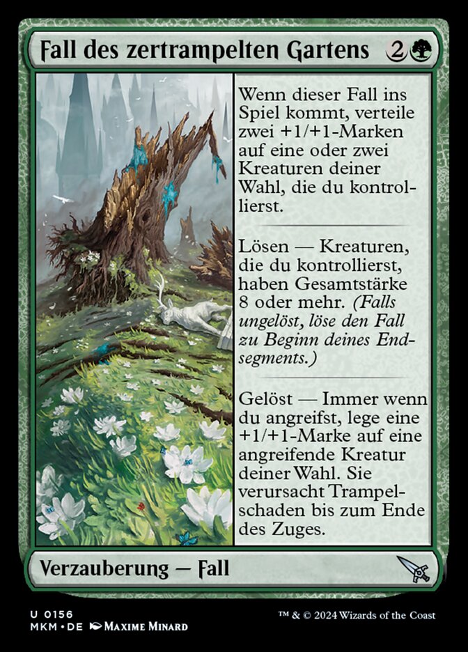 Fall des zertrampelten Gartens