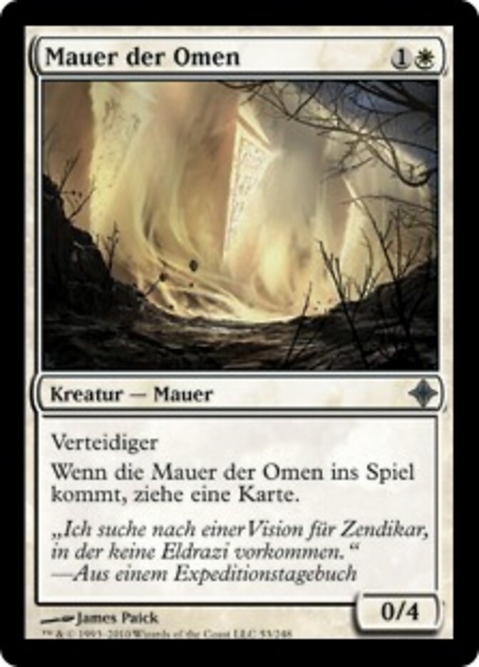 Mauer der Omen