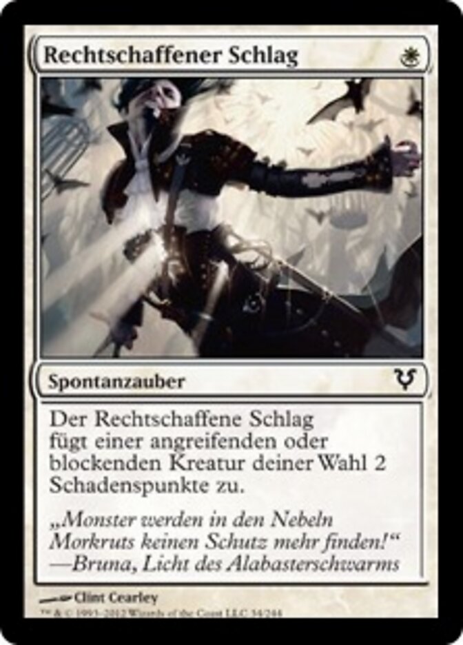 Rechtschaffener Schlag