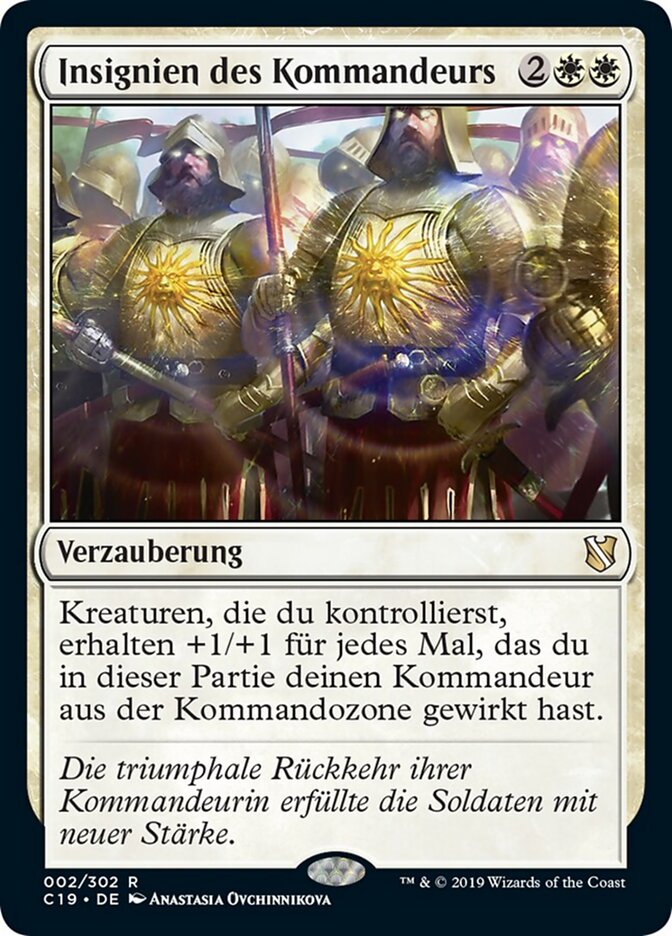 Insignien des Kommandeurs