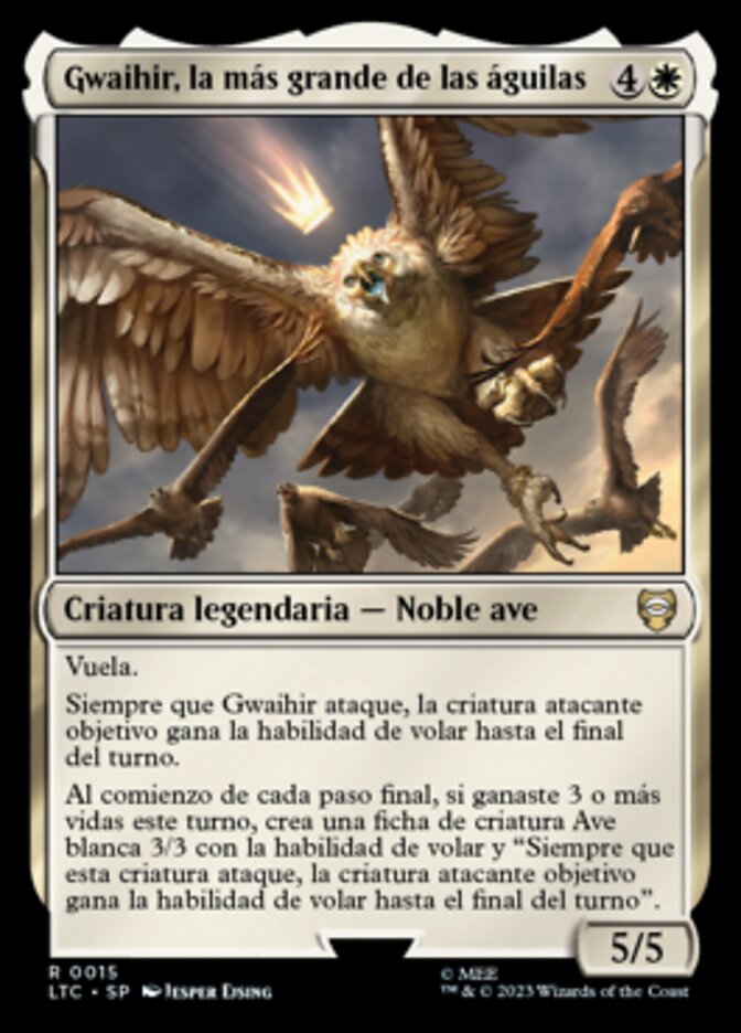 Gwaihir, la más grande de las águilas