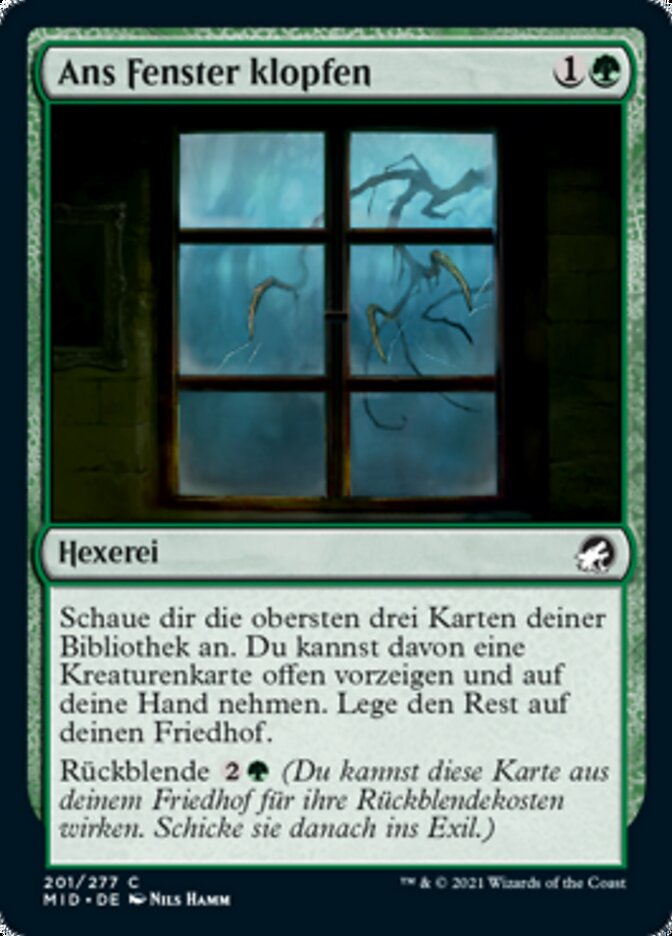 Ans Fenster klopfen