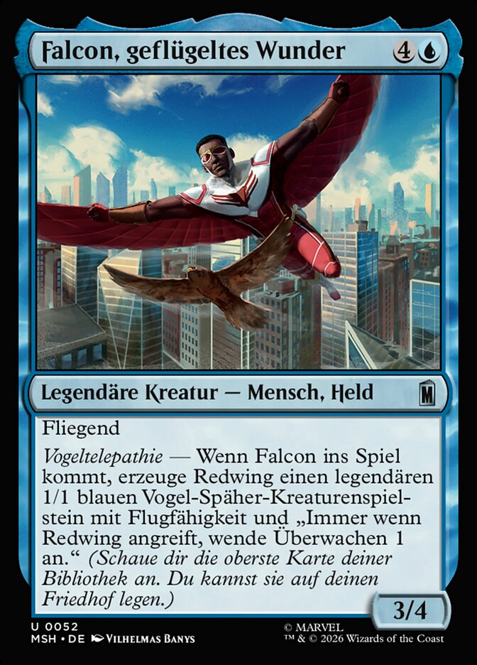 Falcon, geflügeltes Wunder