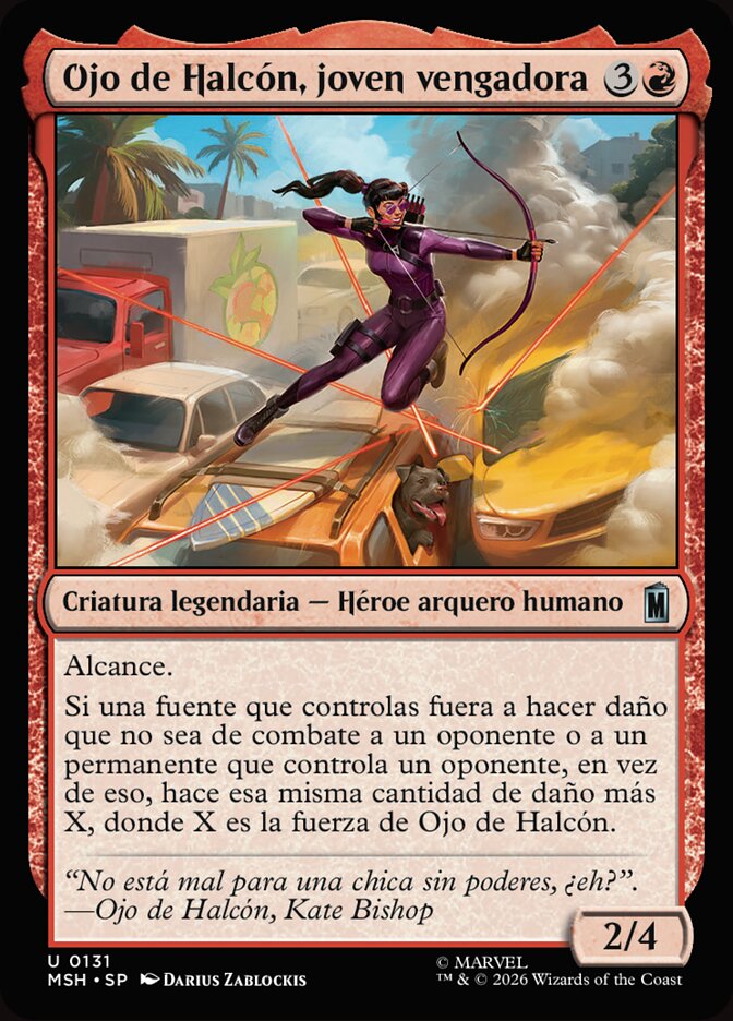 Ojo de Halcón, joven vengadora