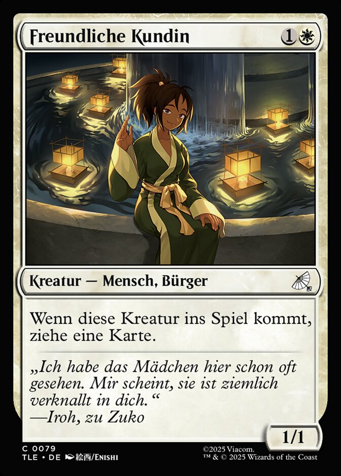 Freundliche Kundin