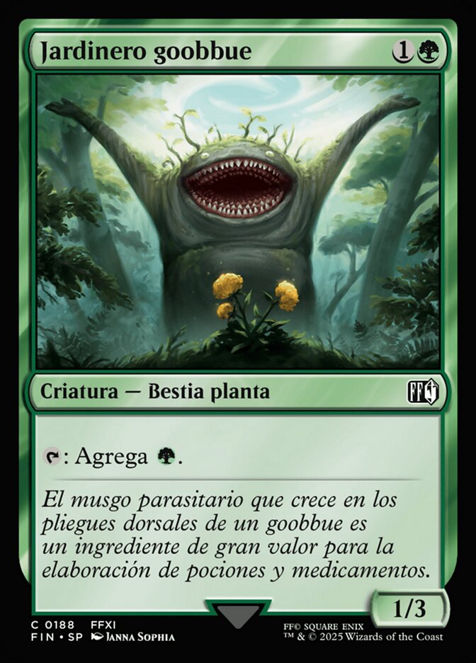Jardinero goobbue