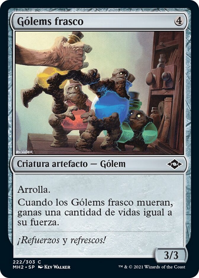 Gólems frasco