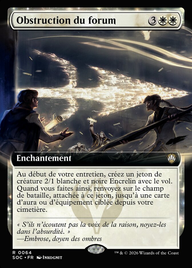 Obstruction du forum