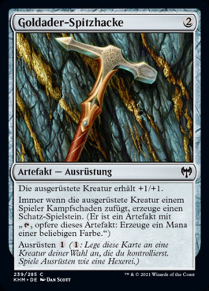 Goldader-Spitzhacke
