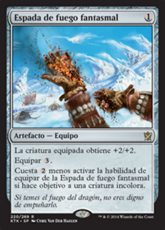 Espada de fuego fantasmal