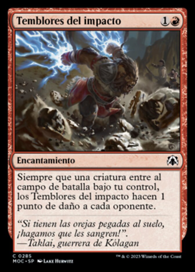 Temblores del impacto