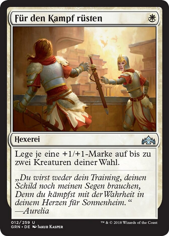 Für den Kampf rüsten