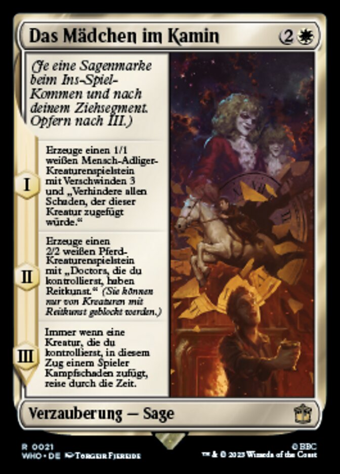 Das Mädchen im Kamin