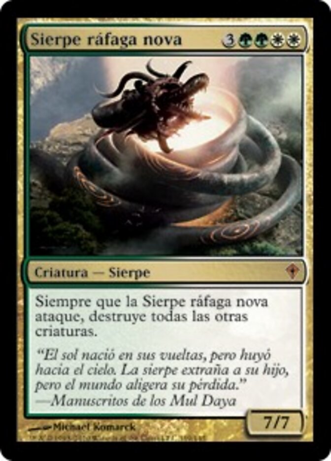 Sierpe ráfaga nova