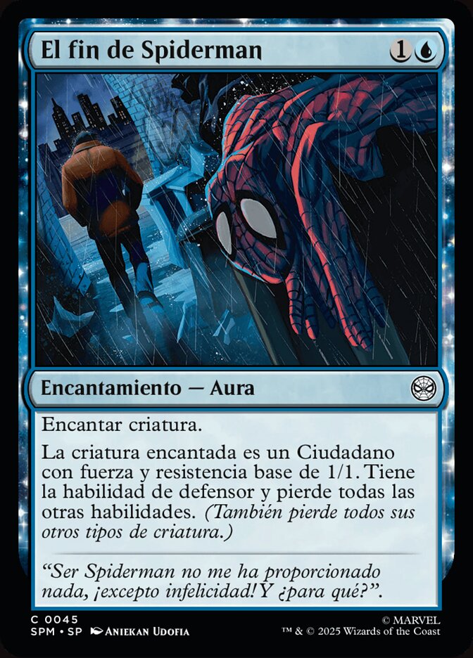 El fin de Spiderman