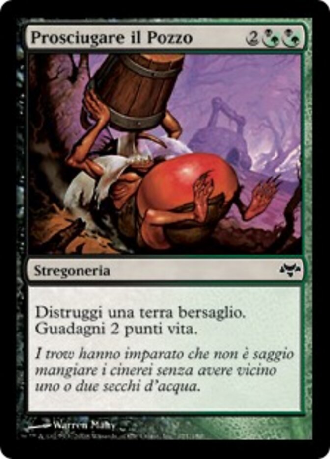 Prosciugare il Pozzo