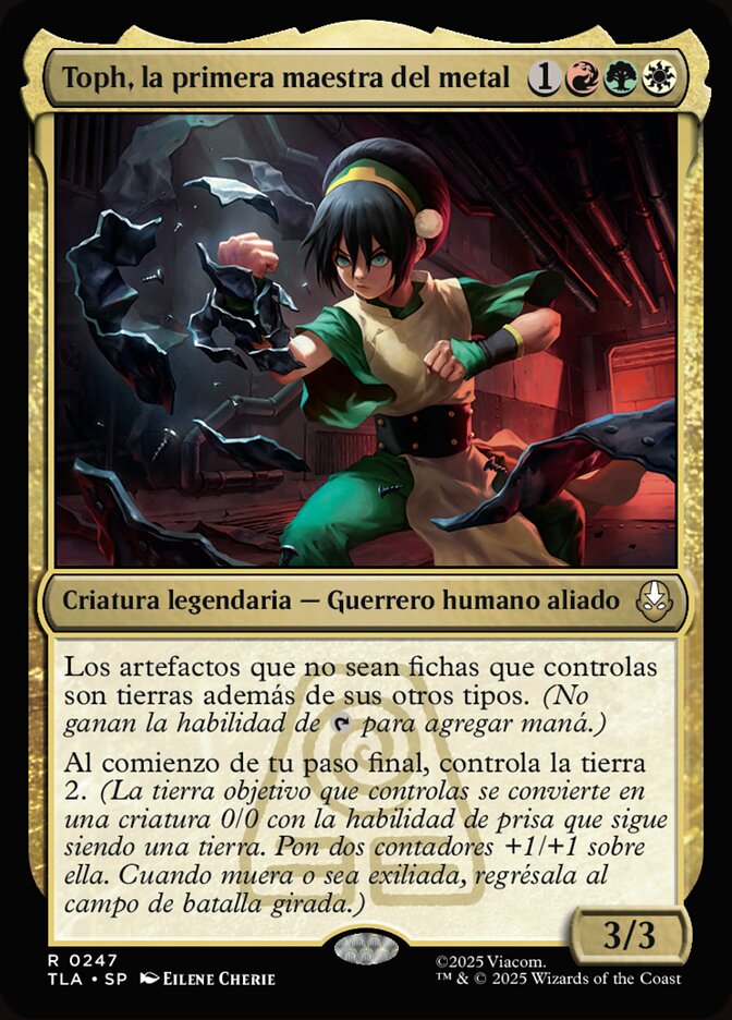 Toph, la primera maestra del metal