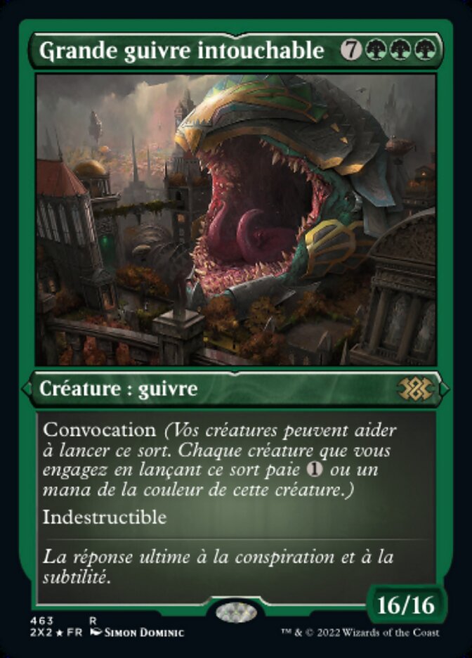 Grande guivre intouchable