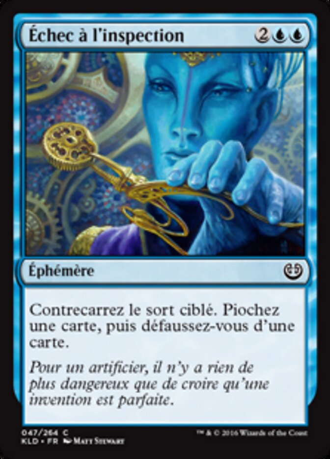 Échec à l'inspection