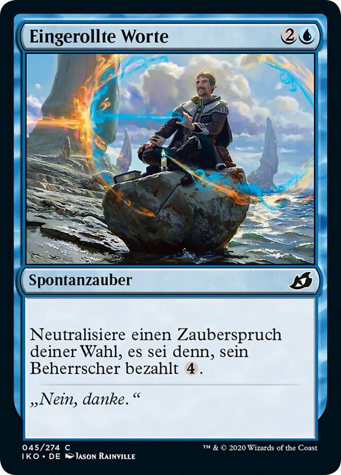 Eingerollte Worte