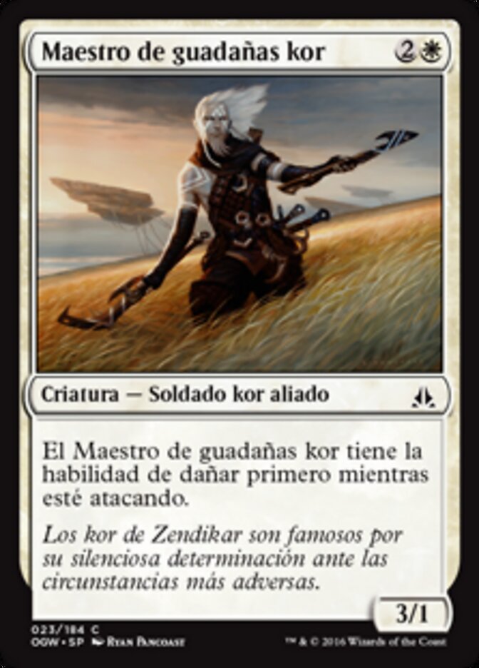 Maestro de guadañas kor