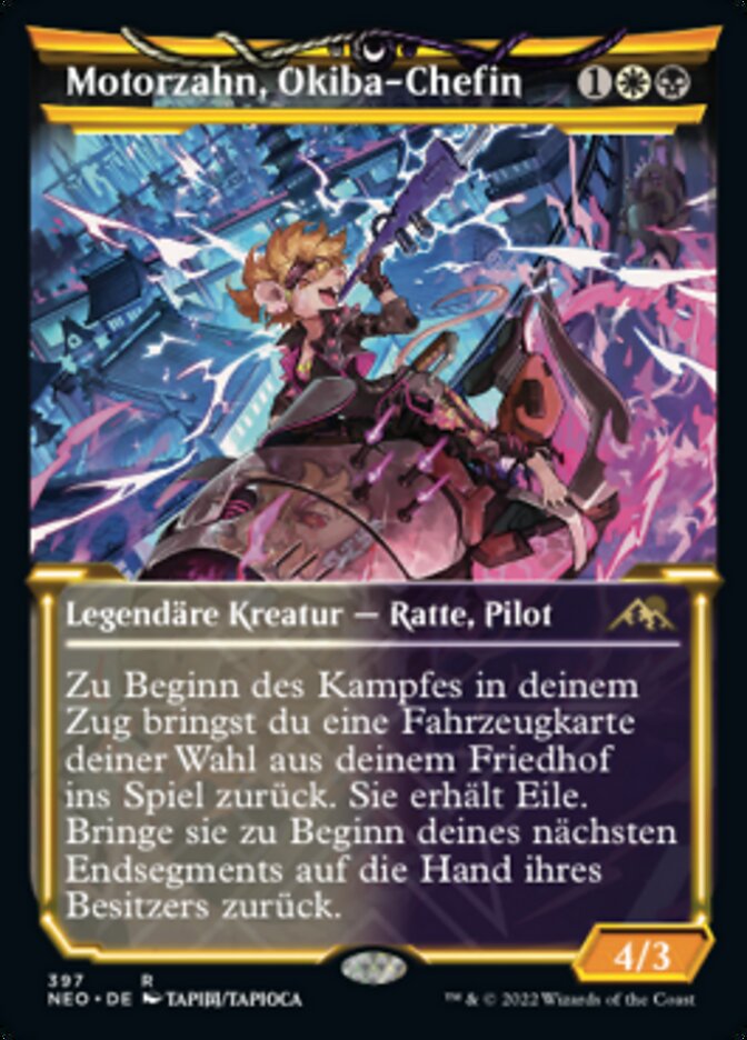 Motorzahn, Okiba-Chefin