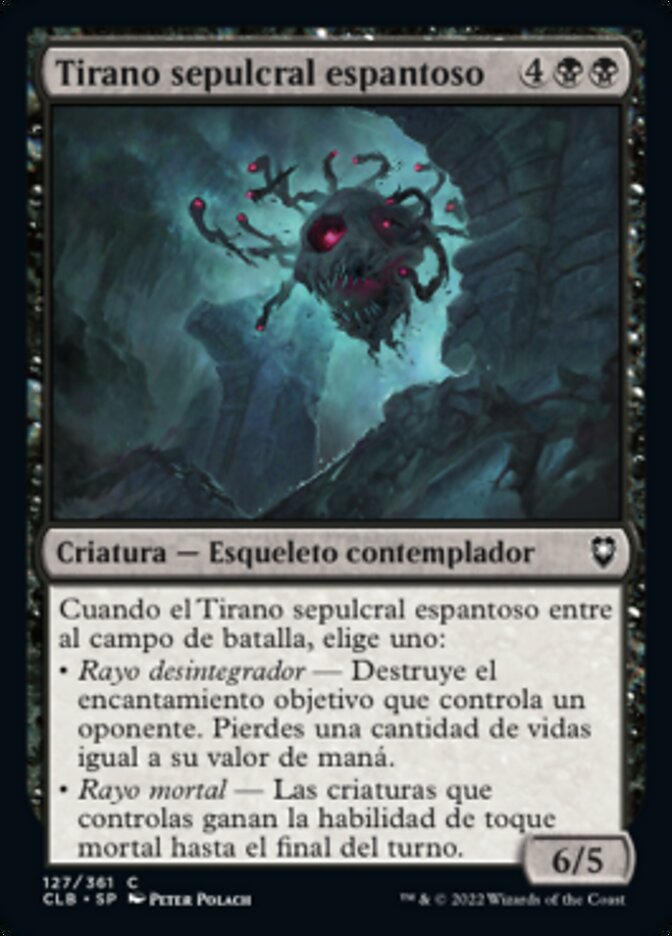 Tirano sepulcral espantoso