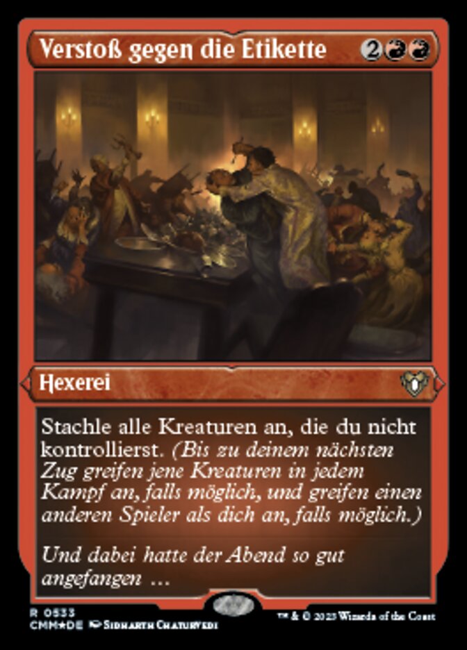 Verstoß gegen die Etikette