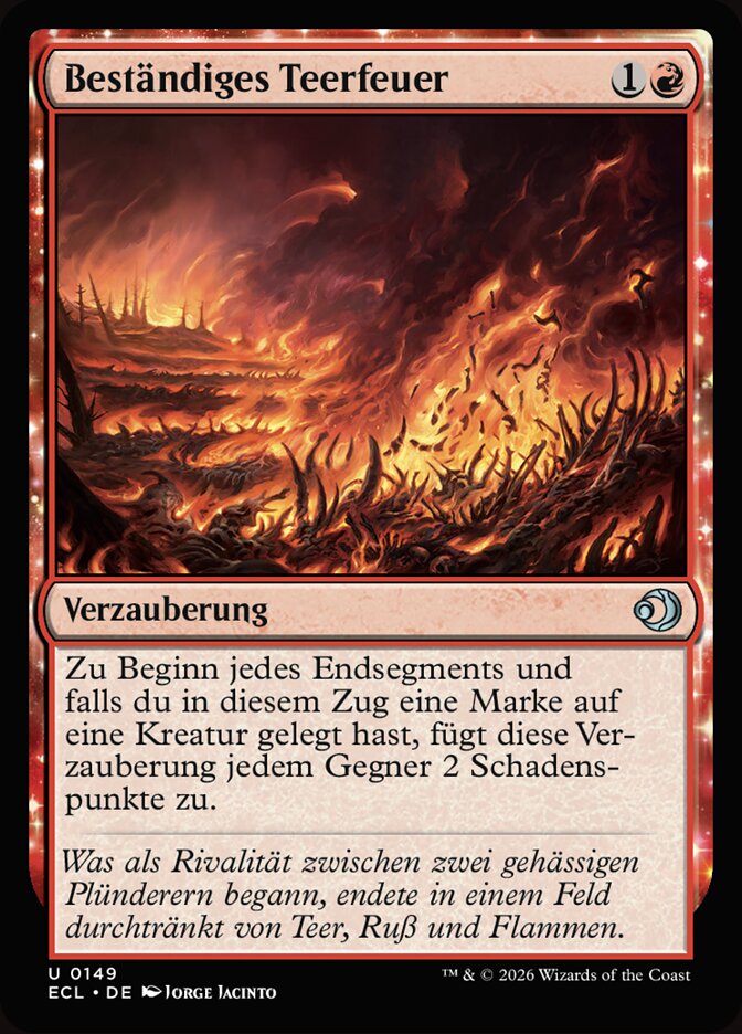 Beständiges Teerfeuer