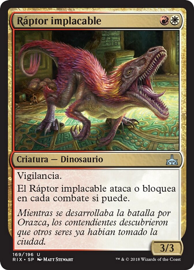 Ráptor implacable
