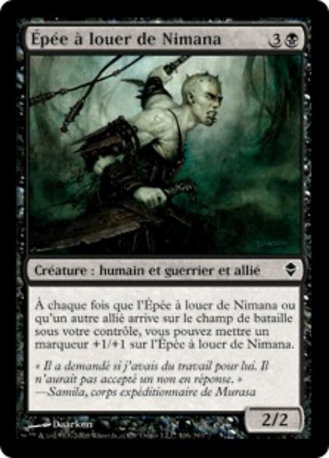 Épée à louer de Nimana