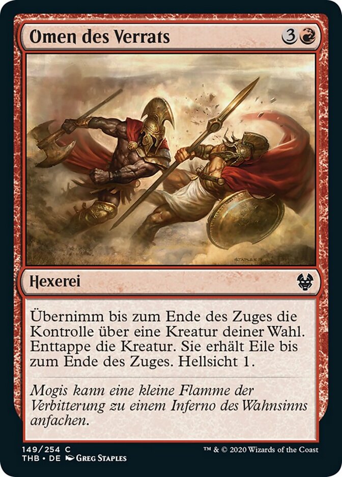 Omen des Verrats