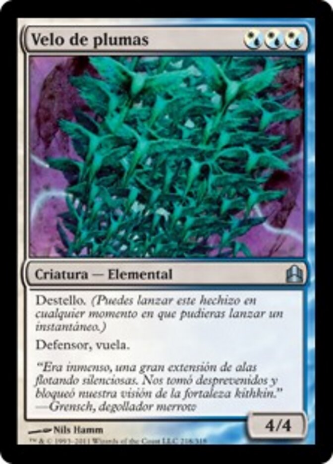 Velo de plumas