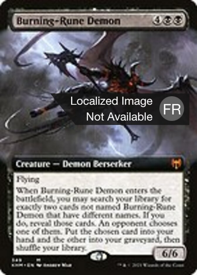 Démon aux runes brûlantes