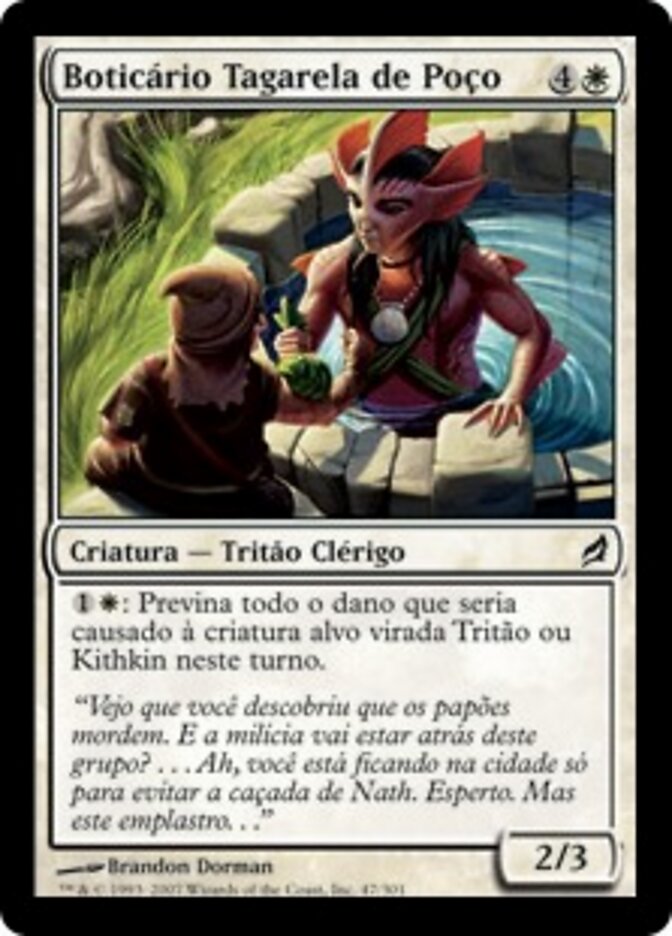 Boticário Tagarela de Poço