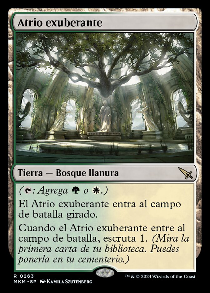 Atrio exuberante